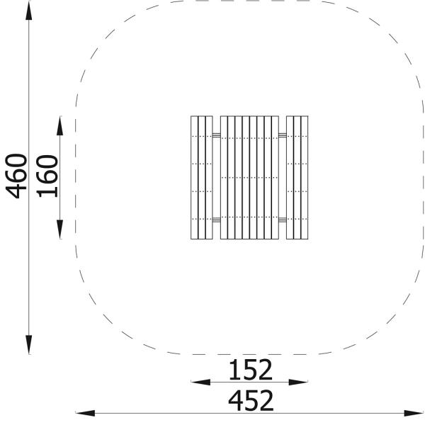 Terra Sitzgruppe L, mit Verankerung